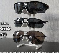 Nose Eye Glass Holder (easy print) by sej7278, Download free STL model