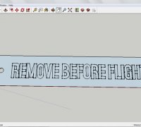 REMOVE BEFORE FLIGHT TAG, 3D CAD Model Library