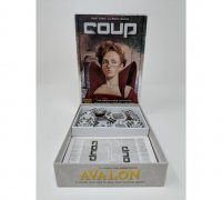 Coup Card Game Organizer Insert with Reformation Expansion free 3D model 3D  printable
