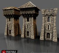Rampage Heavy Low Risers - Printable Scenery