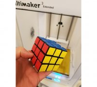 3D model Rubik Cube 5x5 Scrambled and Unscrambled versions - 3D Printable  VR / AR / low-poly