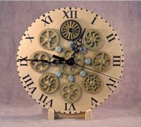 STL file Steampunk clock, piggy bank and glass for pens 🕰️・3D printable  model to download・Cults