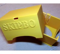 Skip-Bo Box, hinged by JBoe, Download free STL model