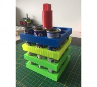Free STL file Storage shelves for Revell paint cans 🎨・3D printing model to  download・Cults