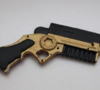 Batman Gauntlet with grapple gun with hinges and slider 3D Printable Model  #TB71