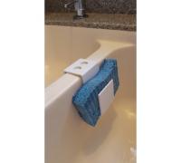 Vertical triple sponge holder for kitchen undermount sink by Chewey, Download free STL model