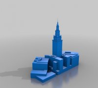 3D Printed Cleveland Skyline 