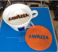 Mini Lavazza Espresso Cup With Espresso Cup With Coaster 3D model