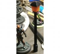 Happy girl spinning around a lamppost 3D Print Model