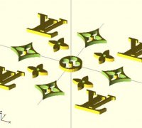 Free STL file louis-vuitton-pattern Stencil・3D printable design