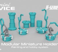 Batch painting miniature holder and stand by Terrain4Print, Download free  STL model