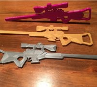 3D Printed Heavy Sniper Fortnite For LEGO by SamX