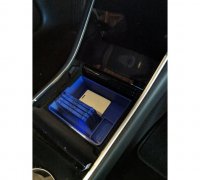 Fichier STL gratuit Tesla Model 3 Console centrale (1ère génération)  Plateau et porte-cartes・Objet imprimable en 3D à télécharger・Cults