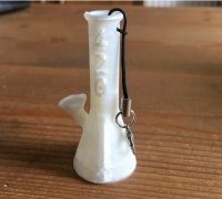 STL file Beaker Bong Keychain 🗝️・Model to download and 3D print