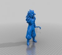 STL file Gogeta super saiyan 4 wall art 🎨・3D printable model to