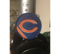 STL file Chicago Bears GRAFFITI FOOTBALL LIGHT・Template to download and 3D  print・Cults