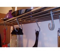 Hook for hanging pots and pans by PolygonPusher, Download free STL model