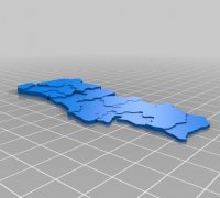 Mapa de Portugal Modelo 3D $9 - .blend - Free3D