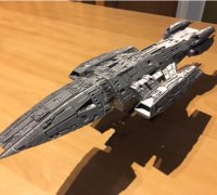 20cm Pegasus Battlestar Galactica 3D Printed Model 