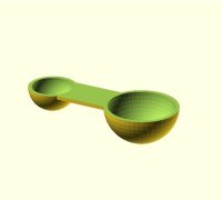1/2 Teaspoon Plastic Measuring Spoon 3D, Incl. teaspoon & measuring tool -  Envato Elements