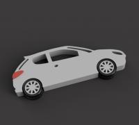 Fichier STL Bouton de clé de la Peugeot 206 🚙・Plan imprimable en 3D à  télécharger・Cults