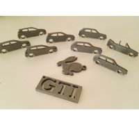 STL file VW Klappschlüssel Fernbedienung Volkswagen Golf MK7 Touran 2 T6  Car keys Cover 🚗・3D print object to download・Cults