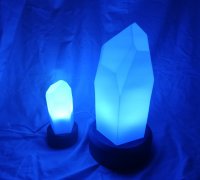 Free STL file Crystal Led Lamp 2 🔮・Model to download and 3D