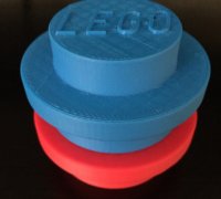 Lego Stud No-Sew Button by cmaddy, Download free STL model