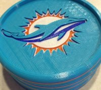 Miami Dolphins Logo - 3D Model by RogerDS