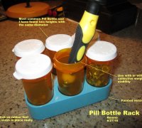 STL file Under shelf lazy susan/rotating pill bottle organizer 💊・3D  printing model to download・Cults