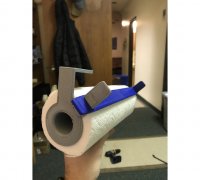 Vertical Paper Towel Holder (Wall Mounted) by southbaygsr, Download free  STL model