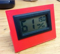 Mini LCD Digital Thermometer Hygrometer Stand Holder by fixfell7, Download  free STL model