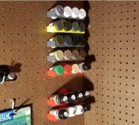 STL file Wall mounted Tamiya Paint Bottle Holder V3 🎨・3D printing design  to download・Cults