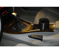 Cupholder V2 for BMW E90 E92 E93 etc. by flatsixguy, Download free STL  model