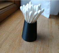 cotton swab holder 3D Models to Print - yeggi