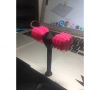 STL file Hammer Bong Blackpink Keychain 🔨・3D printer model to