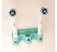 Triple Oral-b Electric Toothbrush Stand/holder With Drip Tray 