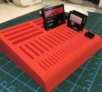 Free STL file SD Card Compact Flash Card Box 📦・3D printing idea