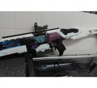3D Printed Vulcan Handle Mount for Picatinny Rail Nerf Dart Gun Blaster 