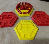 Settlers of Catan Piece holders Seafarers Cities & Knights 3D printed 