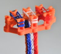 Rubberband Bracelet Loom by SteedMaker, Download free STL model