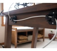 Under-Desk Cable Holder by Gianni Born, Download free STL model