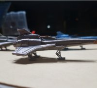 Details about   3D Printed Battlestar Galactica Viper on stand. 