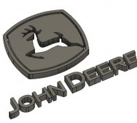 Free 3D file john deere logo・3D printable model to download・Cults