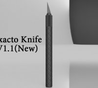 Xacto Blade Double Action OTF by Comrade_Zach, Download free STL model