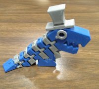articulated t rex 3D Models to Print - yeggi