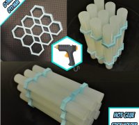 3D Printed Hot Glue Gun Holder With Glue Stick Holder - 3D Items