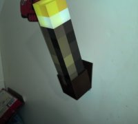 Minecraft Torch (With Flickering Light)