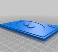 STL file UNO reverse card + keychain ⏪・3D printer model to