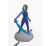3D file Alita Battle angel statue・Model to download and 3D print